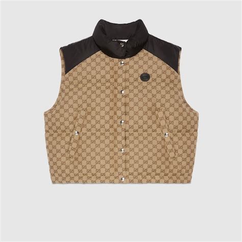 gucci uomo gilet cammello